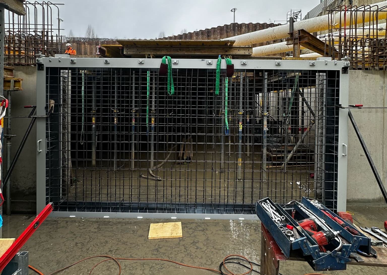 Porte blindée PB1 installée