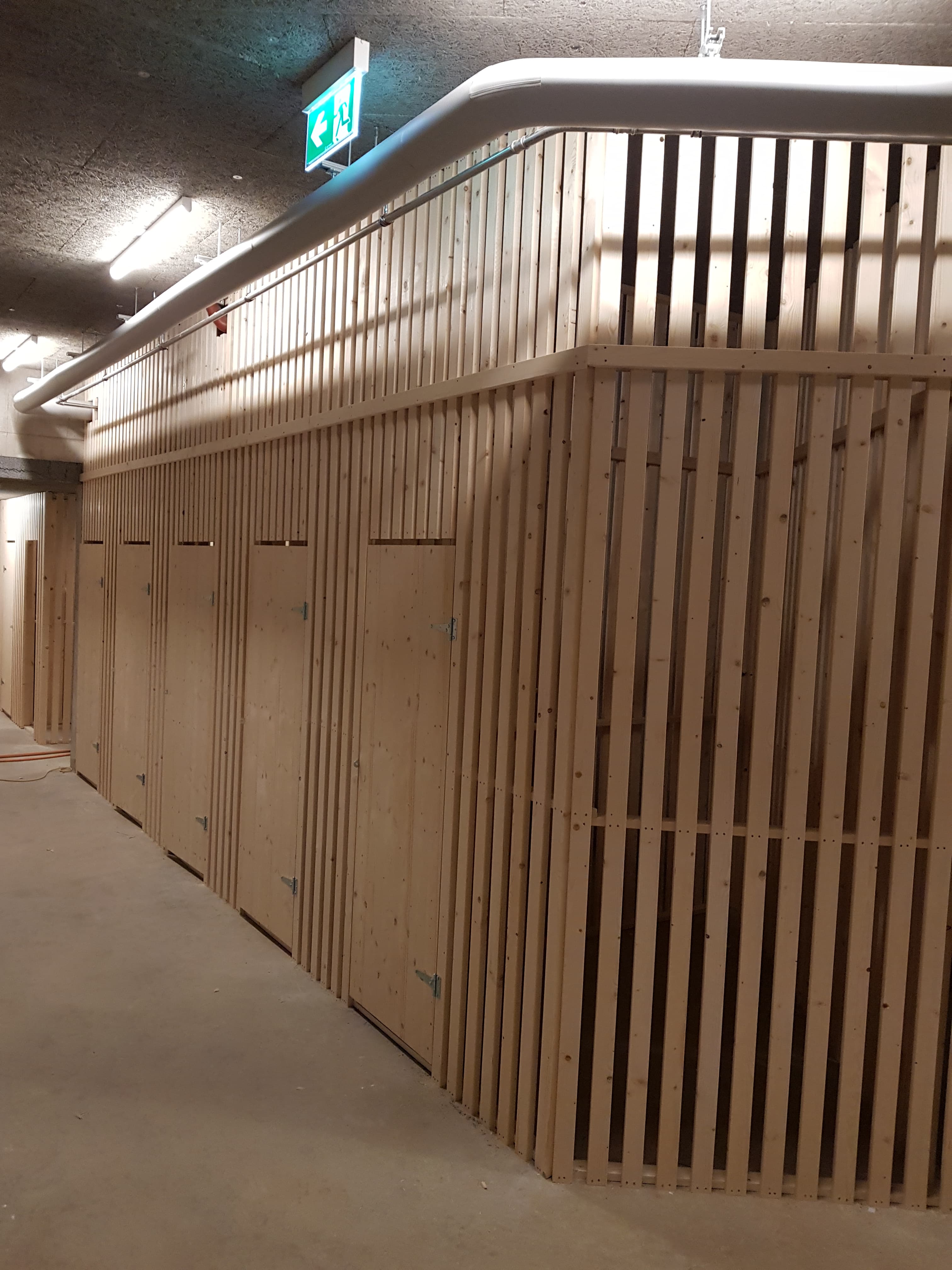 Aménagement de séparations de caves